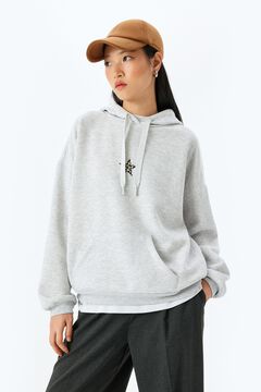 Koton Sweatshirt bordada com capuz