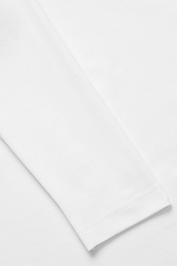 Jack & Jones Girl Ribbed long sleeve T-shirt white
