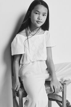 Springfield Kids Jardineiras bordado su&iacute;&ccedil;o menina