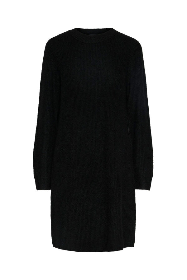 Pieces Short knit dress black