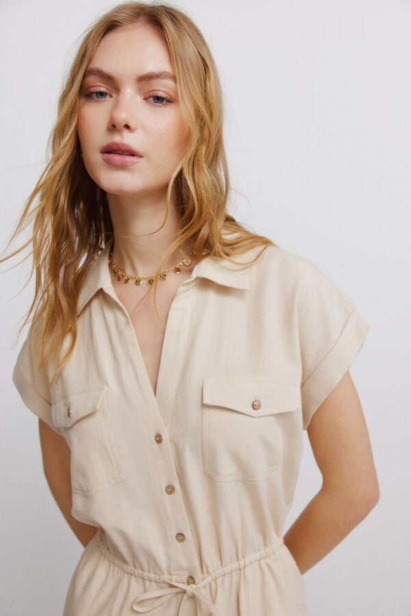 Springfield Jumpsuit with pockets nude