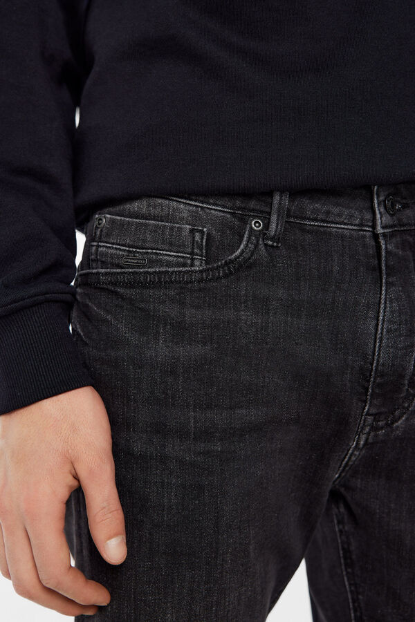 Springfield Washed black skinny jeans grey mix