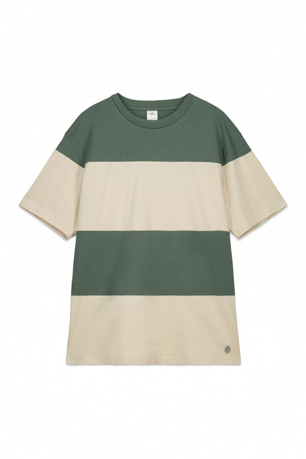 Springfield Colour block T-shirt green