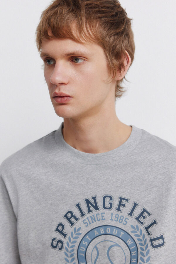 Springfield Sport logo T-shirt grey