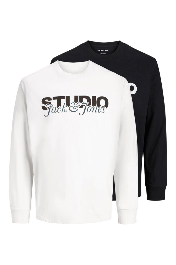 Jack & Jones Pack 2 camisetas Studio negro