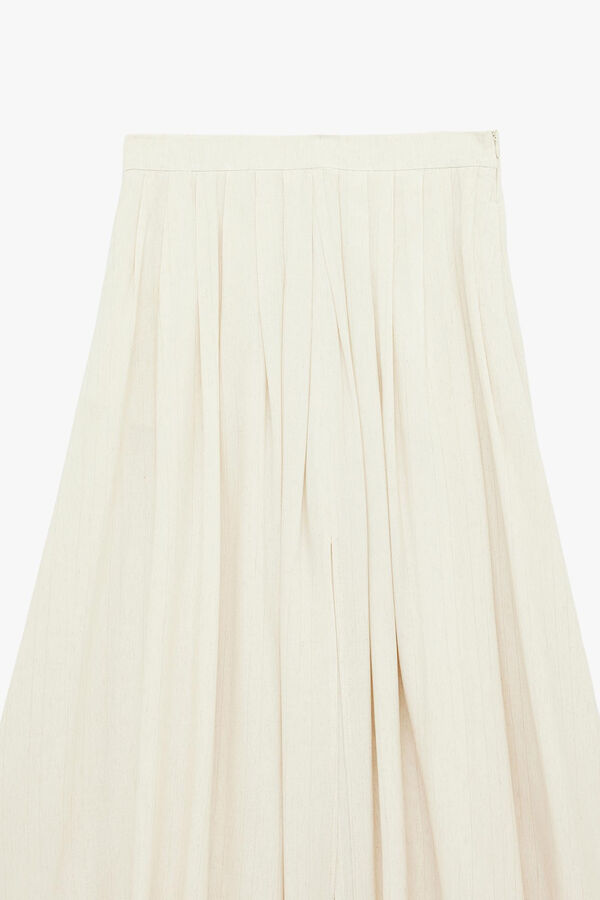 Koton Pleated maxi skirt brown