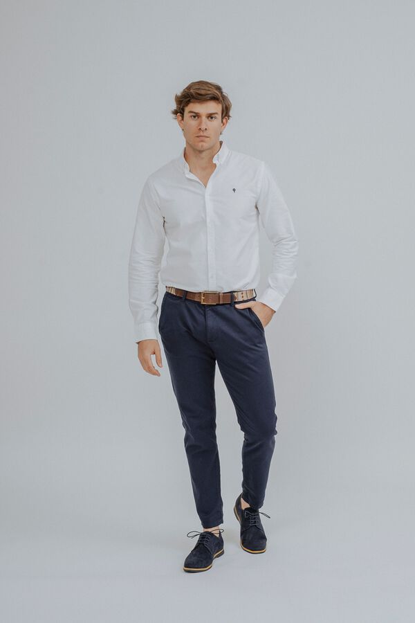 Celopman Camisa oxford blanco