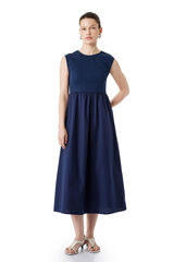 Koton Maxikleid mit Rundhalsausschnitt Blau