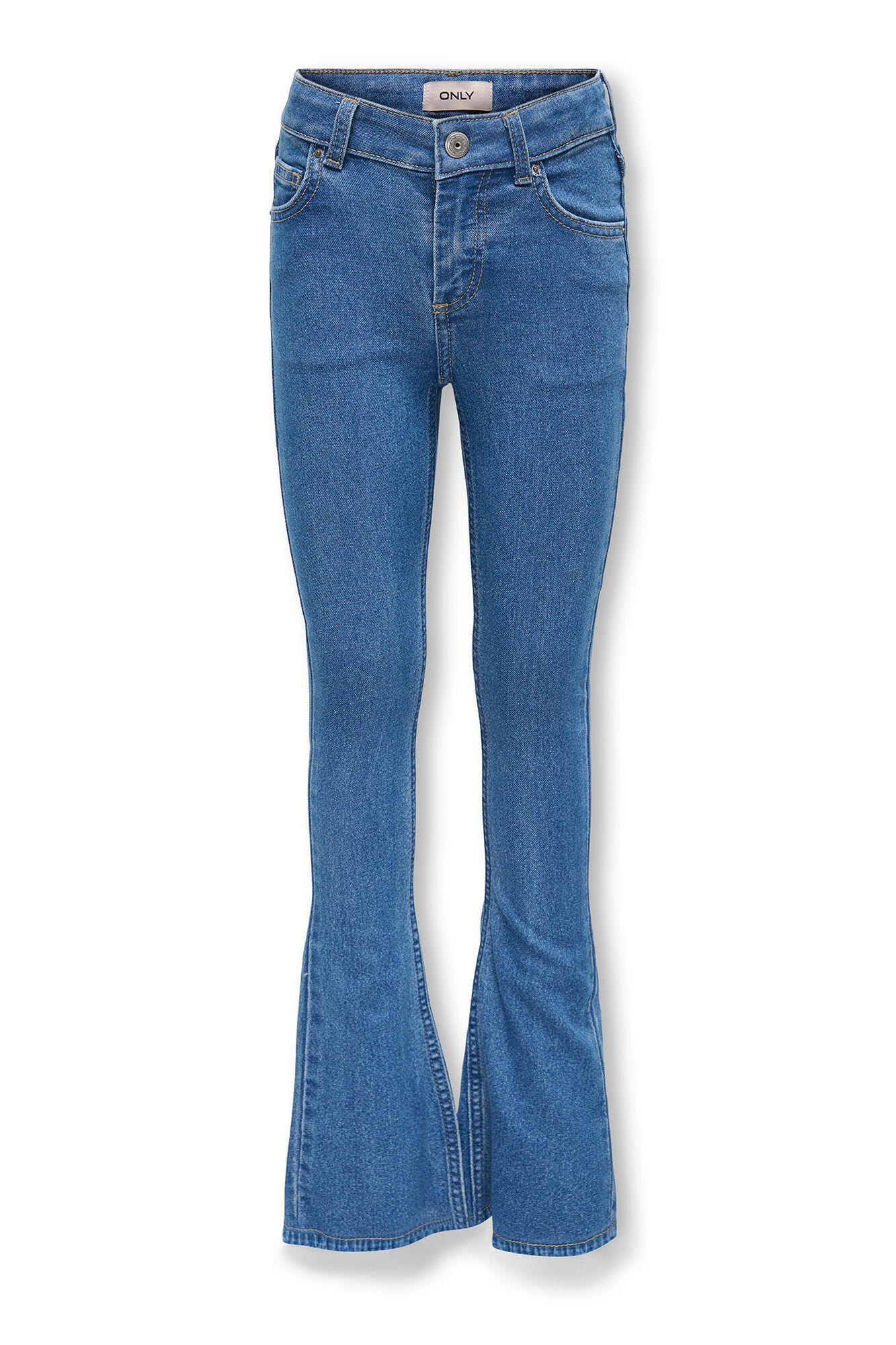 Only Girls Cal&ccedil;a jeans flare para menina