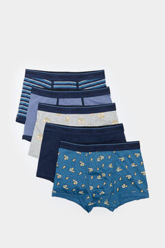Springfield 5-pack nachos and beer boxers blue mix