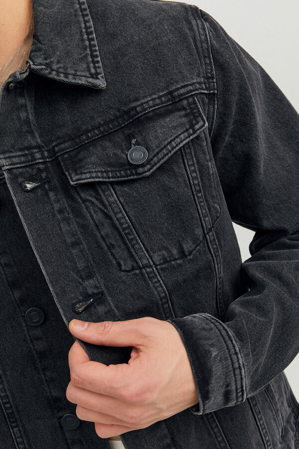 Jack & Jones Cropped denim jacket black