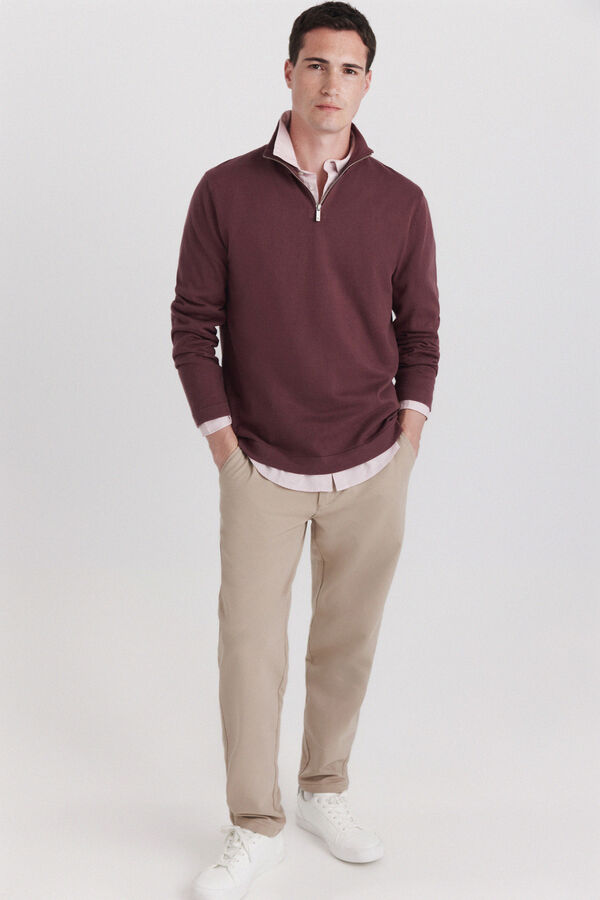 Springfield Basic funnel neck jumper red