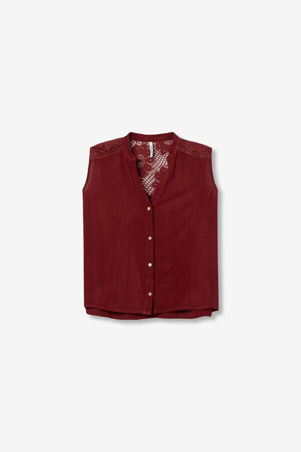 Tiffosi Sleeveless top rouge