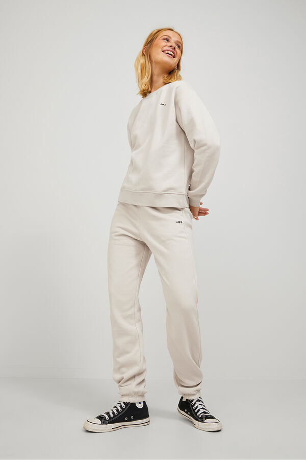 Jack & Jones Sudadera regular cuello redondo gris