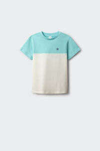 Springfield Kids Camiseta manga corta color block ni&ntilde;o