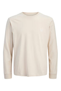 Jack & Jones Lang&auml;rmelig T T-Shirt mit Hunde- Print