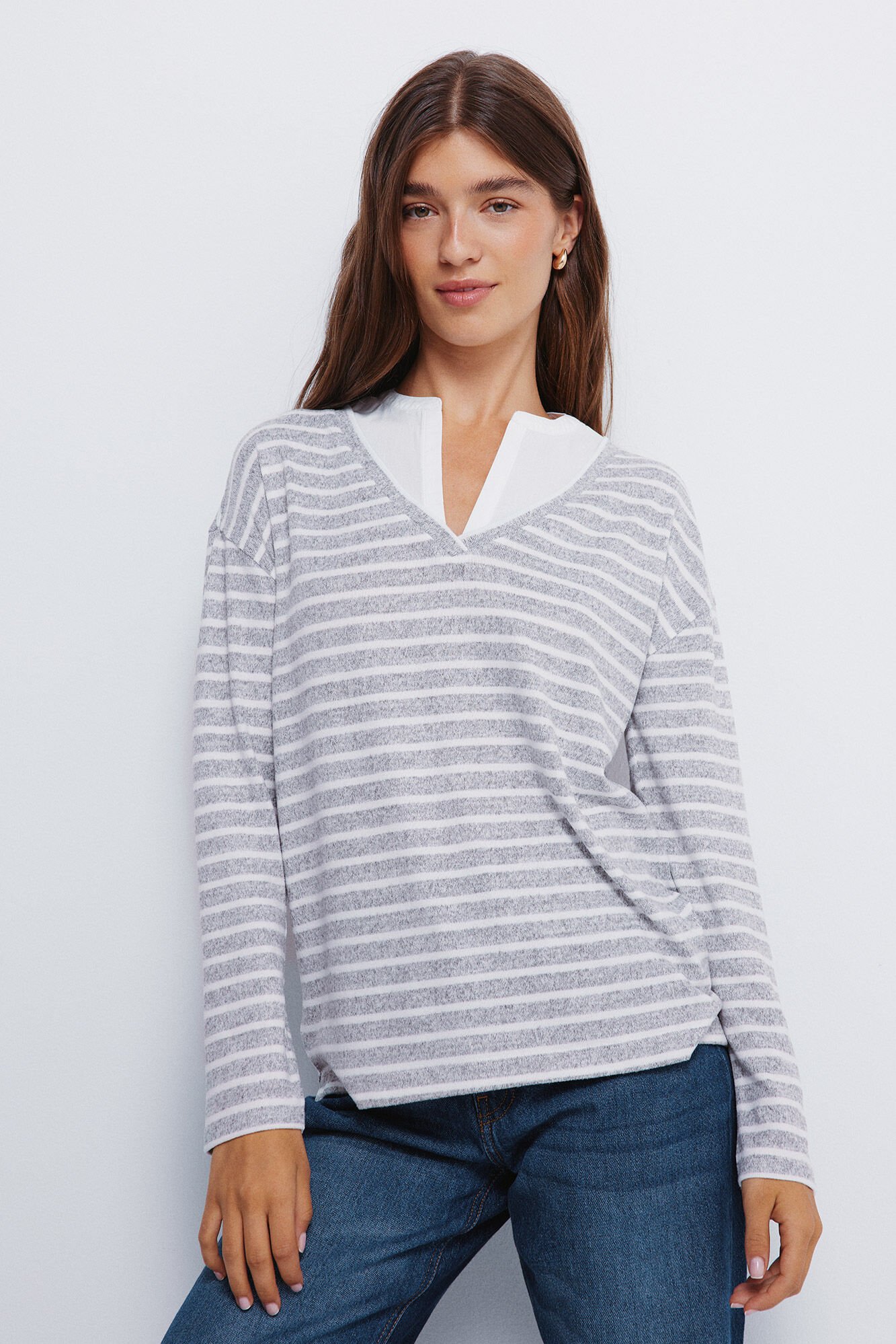 Springfield Combined neck T-shirt