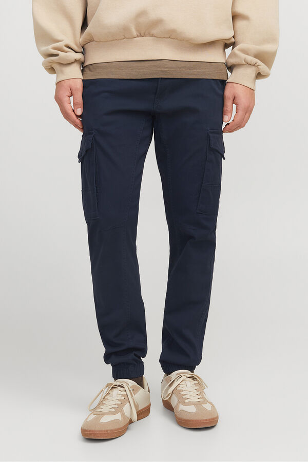 Jack & Jones Slim fit cargo trousers blue