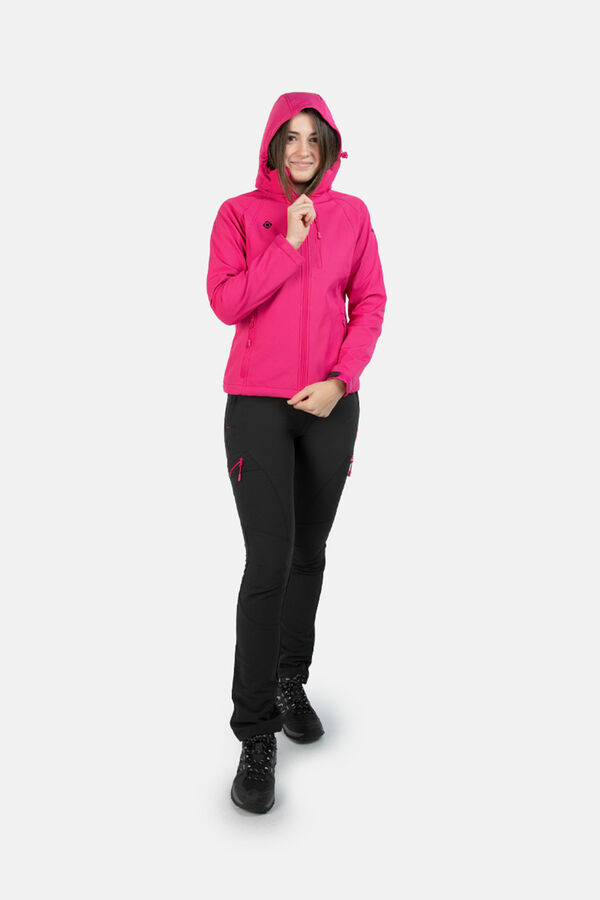 Chaqueta deportiva de entretiempo cortavientos para mujer color rosa Bolf  HH036
