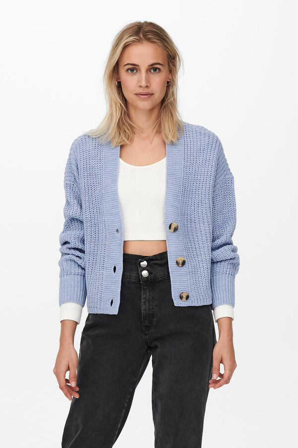 Springfield Short jersey-knit jacket plava