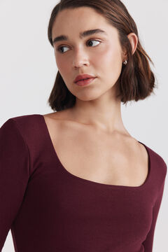 Springfield Cotton square neck T-shirt