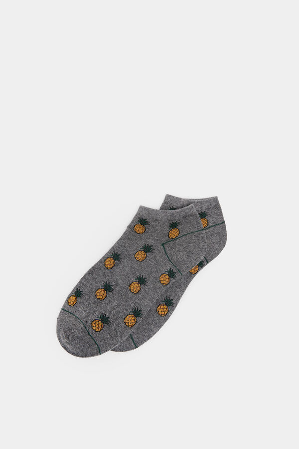 Springfield Chaussette cheville ananas gris