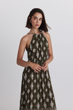 Springfield Printed halterneck dress