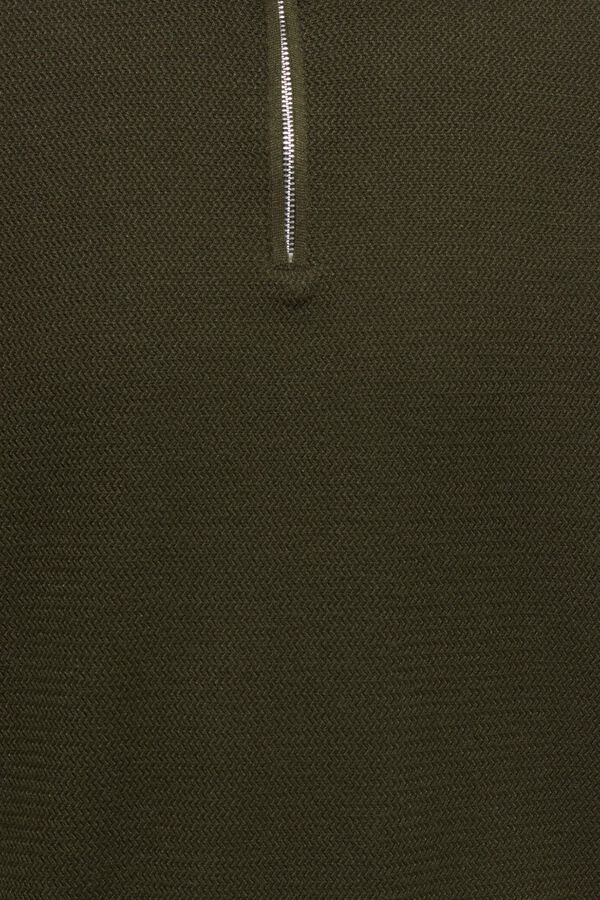 Only & Sons Jersey de cuello cremallera marr&oacute;n