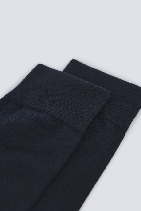 Springfield Long single-colour sock blue