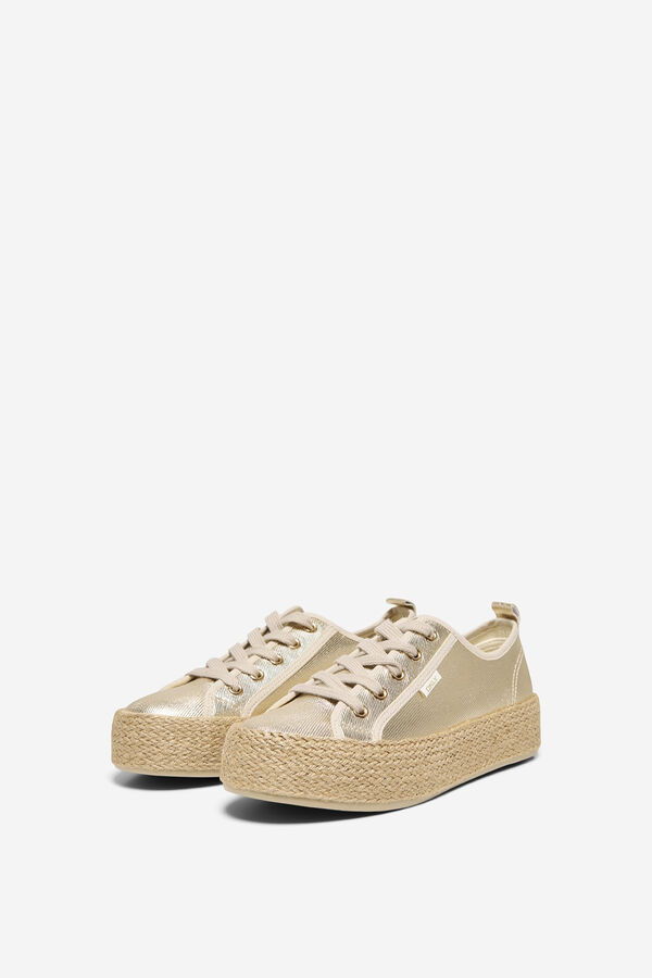 Only Niedrige Espadrille-Plateau-Hausschuhe mit Print