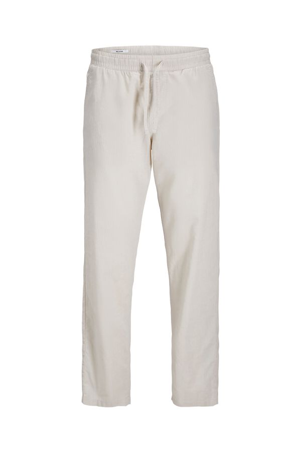 Jack & Jones Linen relaxed fit trousers grey