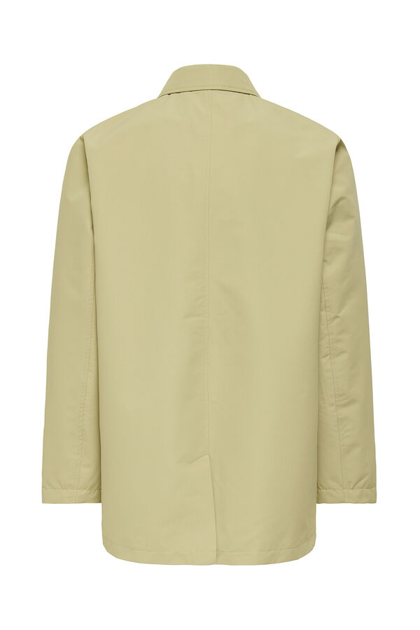 Only & Sons Gabardina com fecho-éclair cinzento