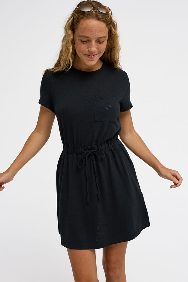 Roxy Short dress with elasticated waist black