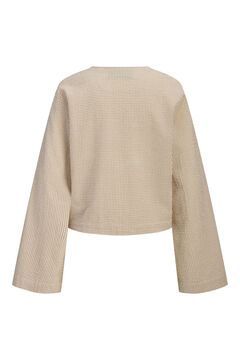 Jack & Jones Blusa seersucker algod&oacute;n