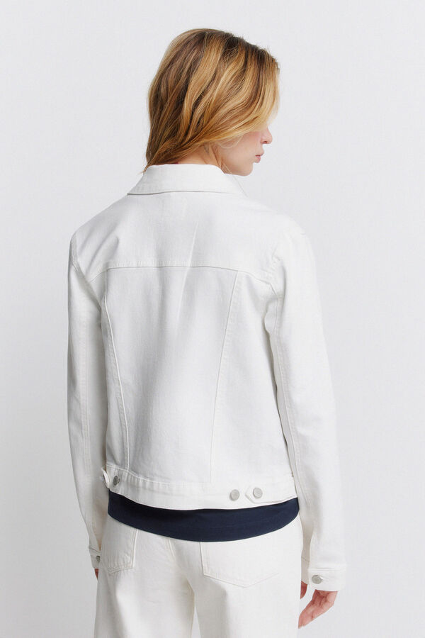 Springfield Cotton denim jacket brown