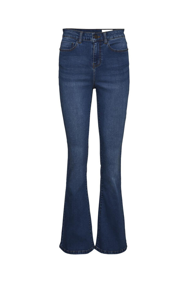 Springfield Flare Jeans azul medio