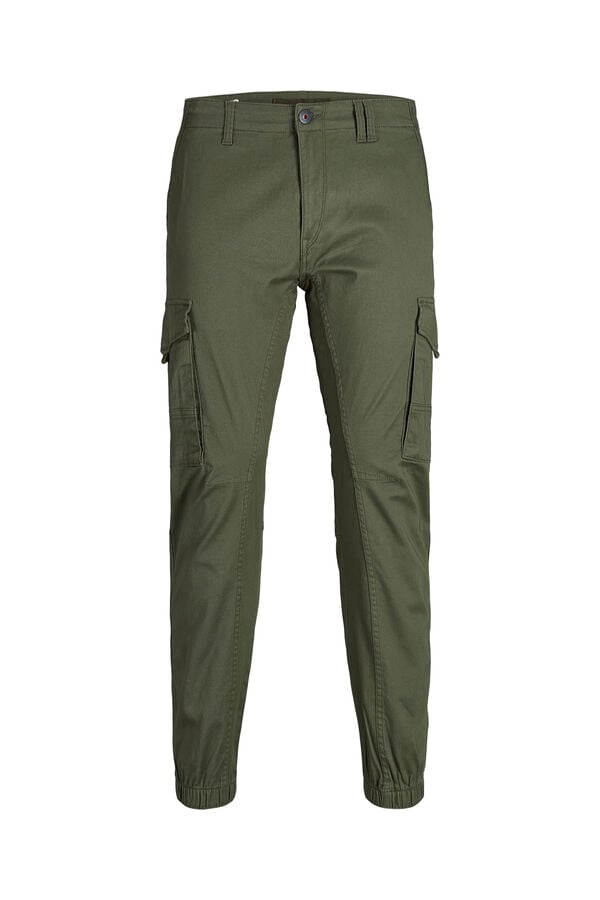 Jack & Jones Cal&ccedil;as cargo slim fit verde