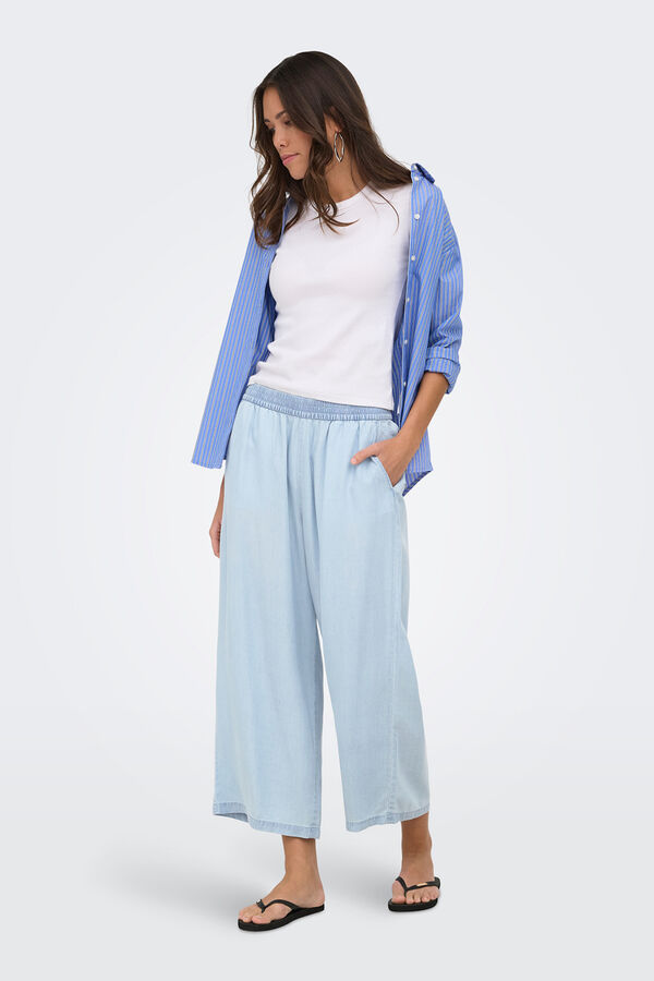 Only Tencel culottes blue