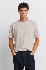 Springfield Basic micro-striped T-shirt grey
