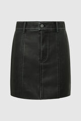 Springfield PU mini skirt black