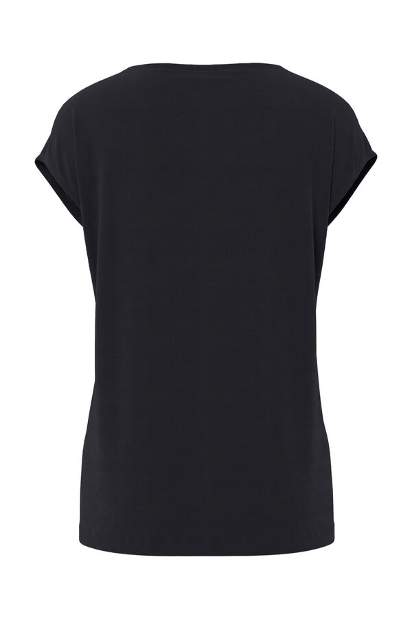 Pieces Fluid basic T-shirt black