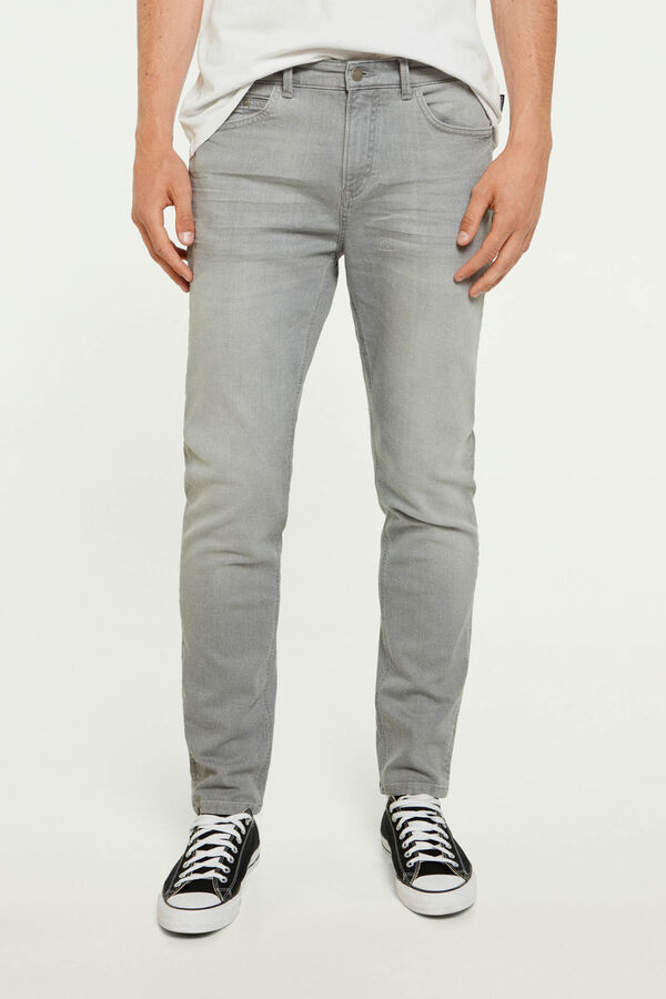 Springfield Jeans slim gris lavado medio gris medio