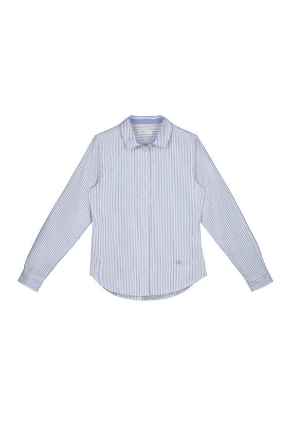 Springfield Cotton Oxford blouse blue
