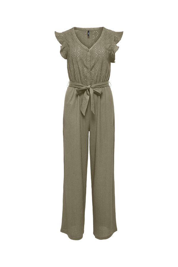 Only &Auml;rmelloser langer Jumpsuit mit Print