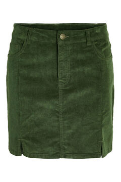 Springfield Short corduroy skirt green