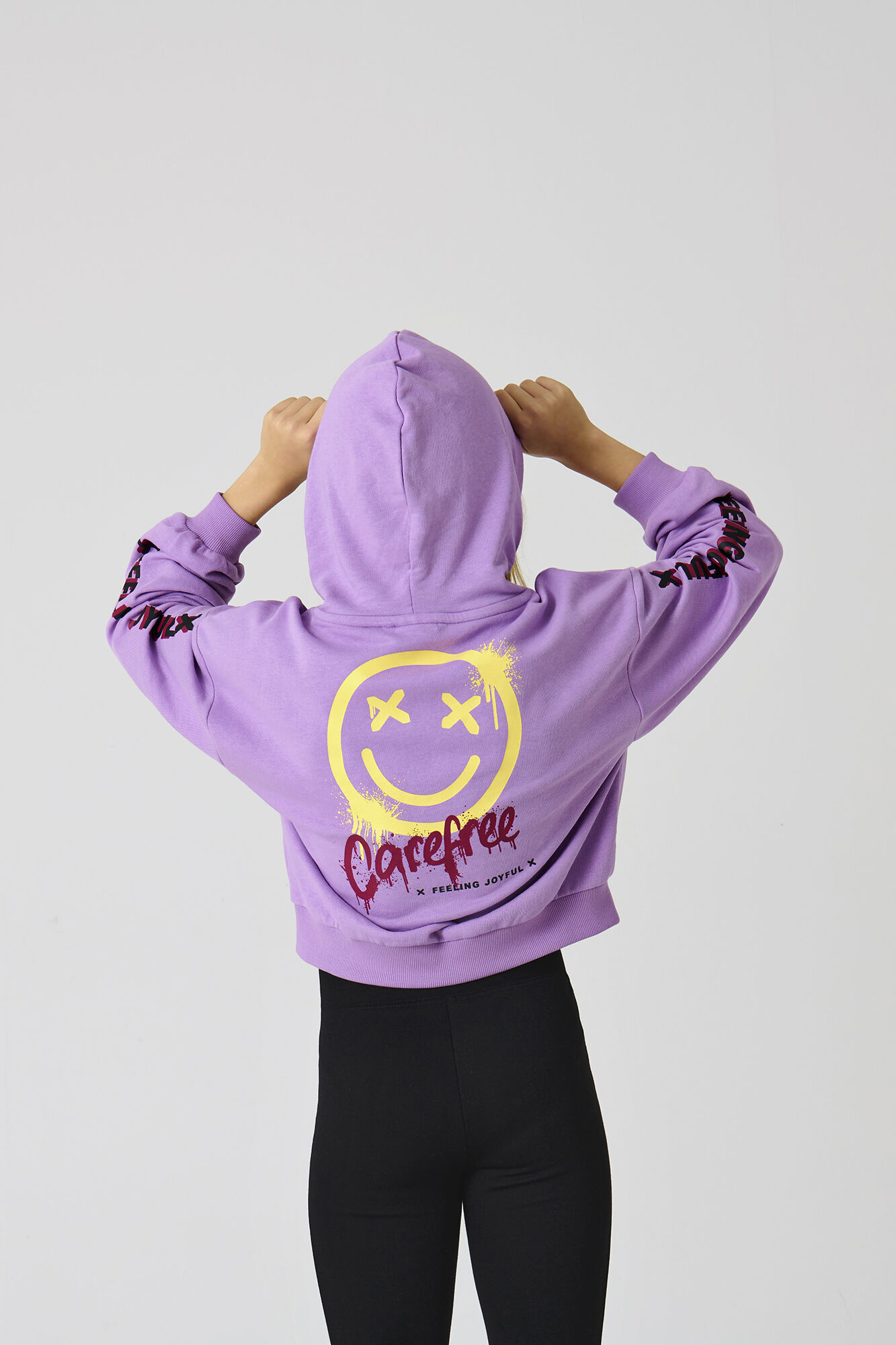 Only Girls Sweatshirt cropped para meninas