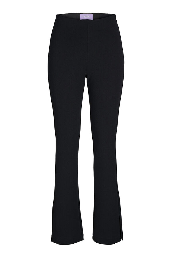 Jack & Jones Pantal&oacute;n flare tiro alto negro