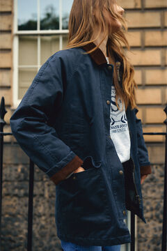 Springfield Waxed parka bluish