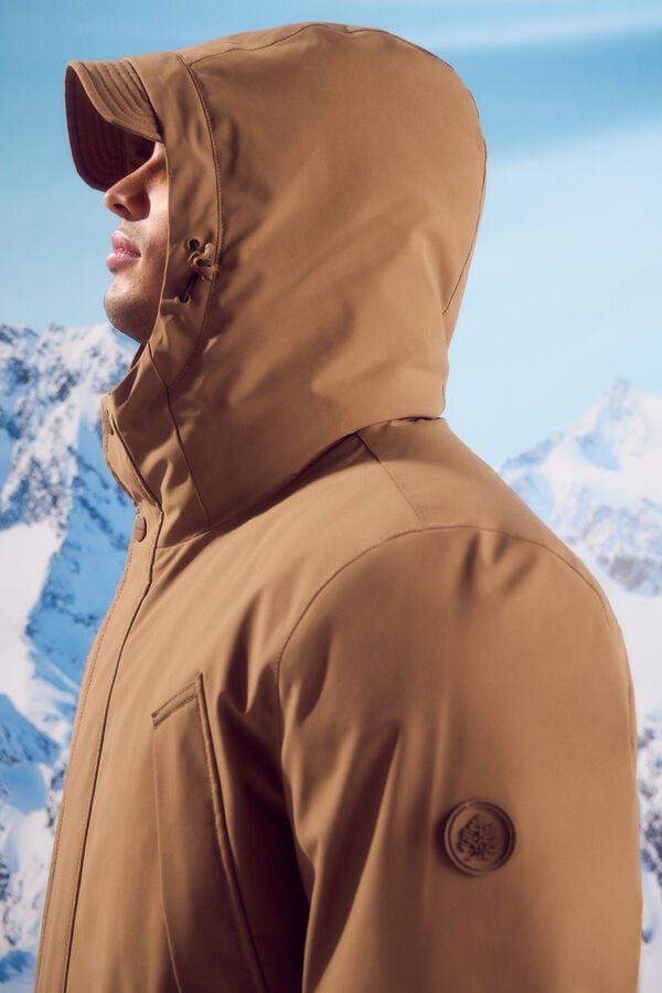 Springfield Parka acolchada térmica beige