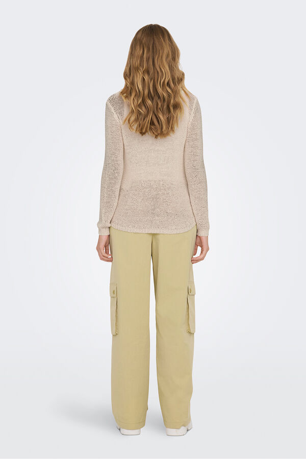 JDY Round neck jumper brown